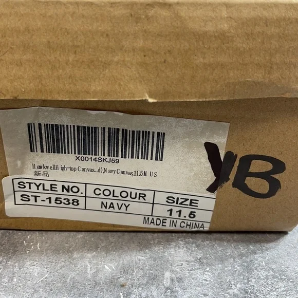 Hawkwell CE Shoes High Top Sneaker Navy Size 11.5m - Picture 9 of 9
